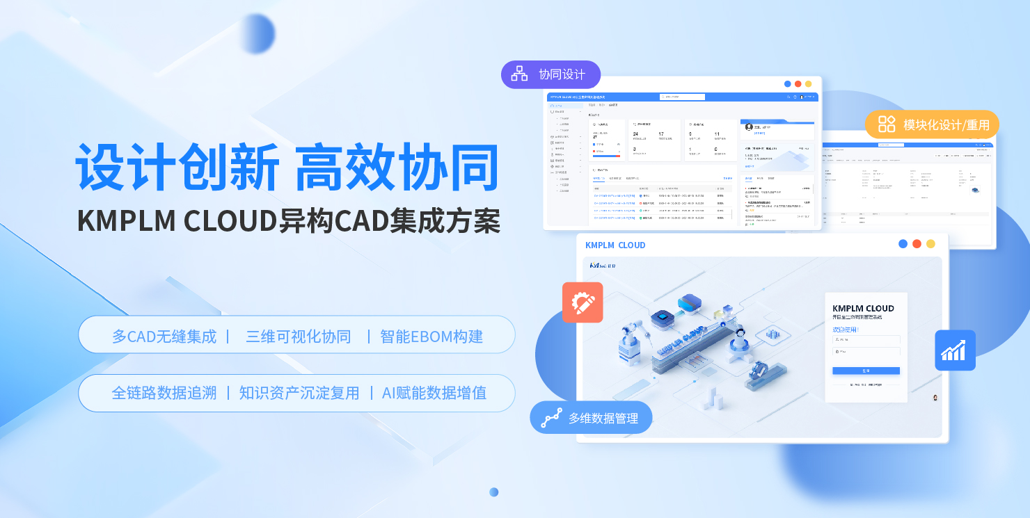设计创新 高效协同 | 开目PLM异构CAD集成方案，构建数据一体化新范式